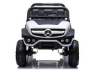 Elektrinis vaikiškas automobilis Mercedes Unimog baltas