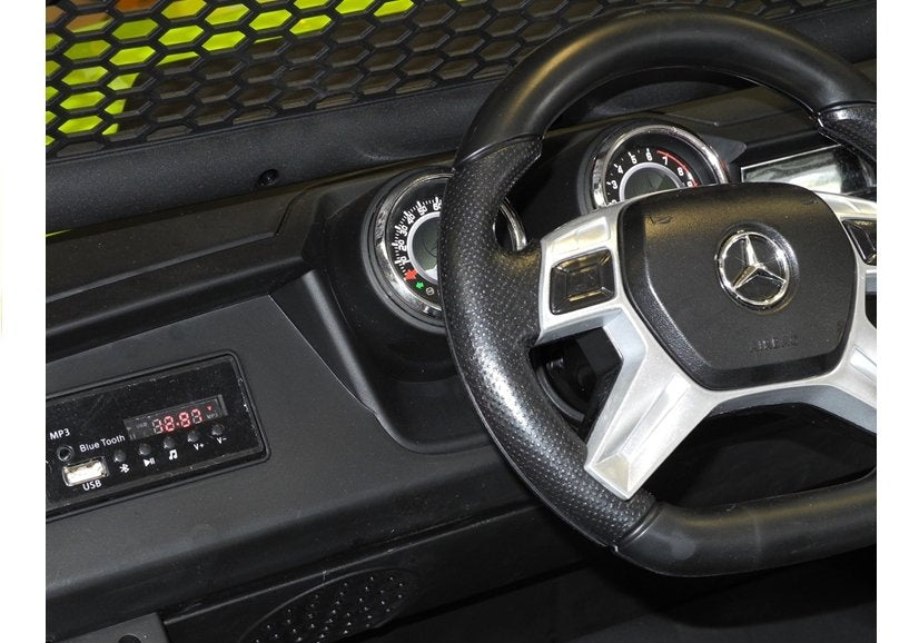 Elektrinis vaikiškas automobilis Mercedes Unimog baltas