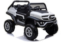Elektrinis vaikiškas automobilis Mercedes Unimog baltas