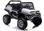 Elektrinis vaikiškas automobilis Mercedes Unimog baltas