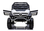 Elektrinis vaikiškas automobilis Mercedes Unimog baltas