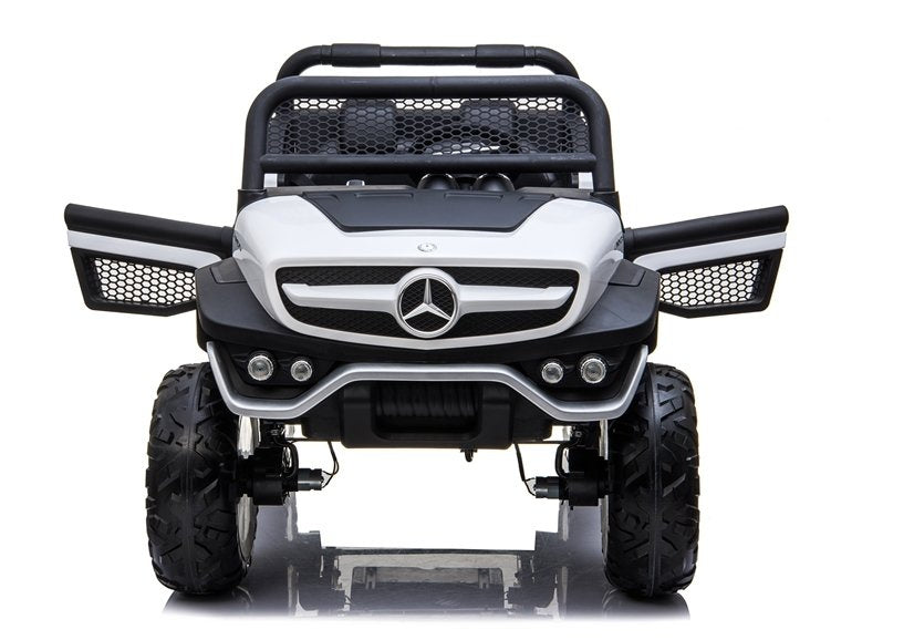Elektrinis vaikiškas automobilis Mercedes Unimog baltas