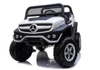 Elektrinis vaikiškas automobilis Mercedes Unimog baltas