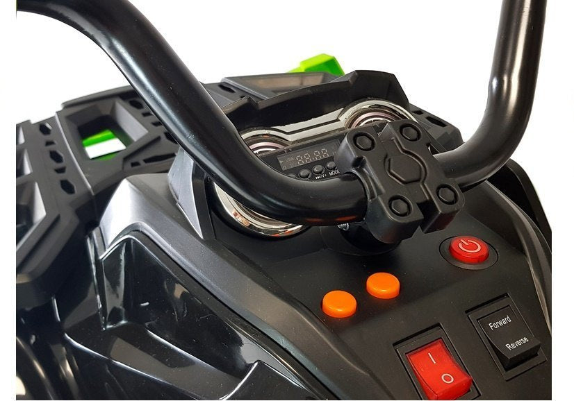 Quad BDM0906 elektrinis keturratis su pripučiamais ratais – juodas