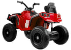 Quad BDM0906 elektrinis keturratis su pripučiamais ratais – raudonas