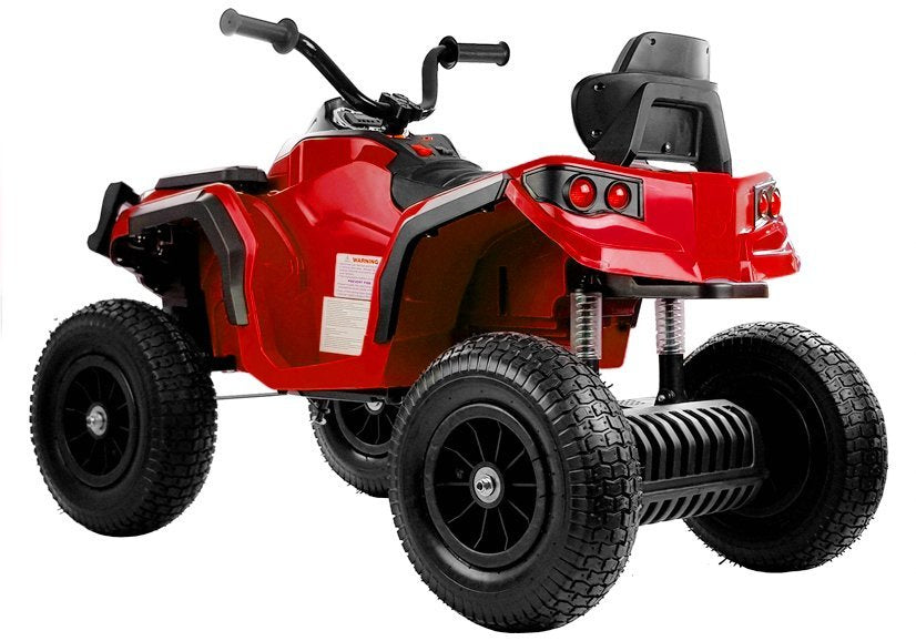 Quad BDM0906 elektrinis keturratis su pripučiamais ratais – raudonas