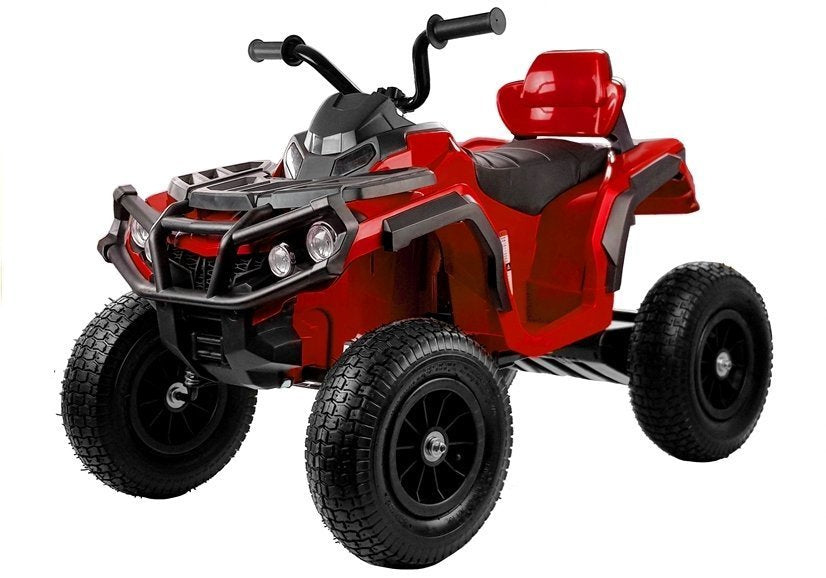 Quad BDM0906 elektrinis keturratis su pripučiamais ratais – raudonas