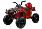 Quad BDM0906 elektrinis keturratis su pripučiamais ratais – raudonas