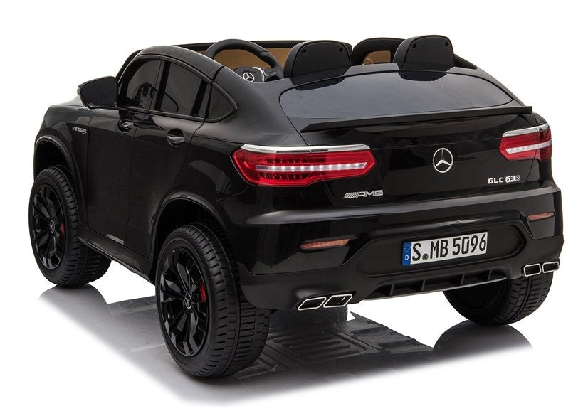 Elektrinis vaikiškas automobilis Mercedes GLC 63S QLS juodas dažytas