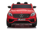 Elektrinis vaikiškas automobilis Mercedes GLC 63S QLS raudonas dažytas