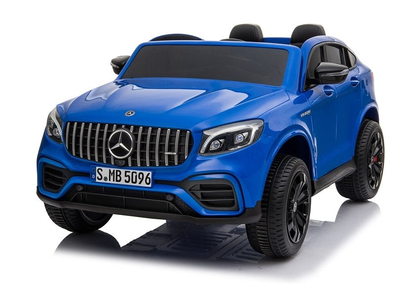 Elektrinis vaikiškas automobilis Mercedes GLC 63S mėlynas dažytas