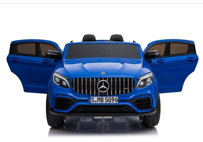 Elektrinis vaikiškas automobilis Mercedes GLC 63S mėlynas dažytas