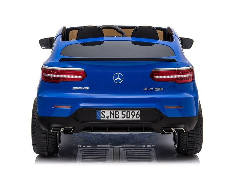 Elektrinis vaikiškas automobilis Mercedes GLC 63S mėlynas dažytas