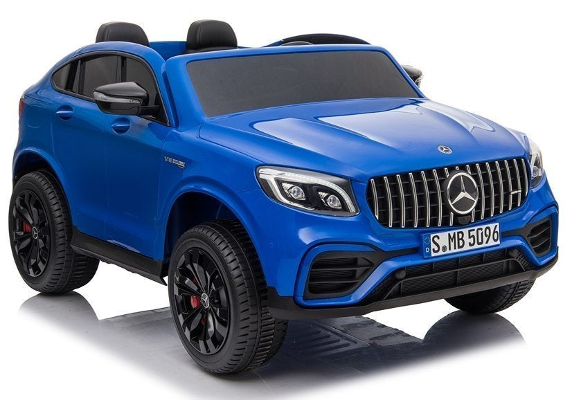 Elektrinis vaikiškas automobilis Mercedes GLC 63S QLS MP4 mėlynas dažytas