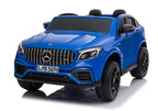Elektrinis vaikiškas automobilis Mercedes GLC 63S QLS MP4 mėlynas dažytas