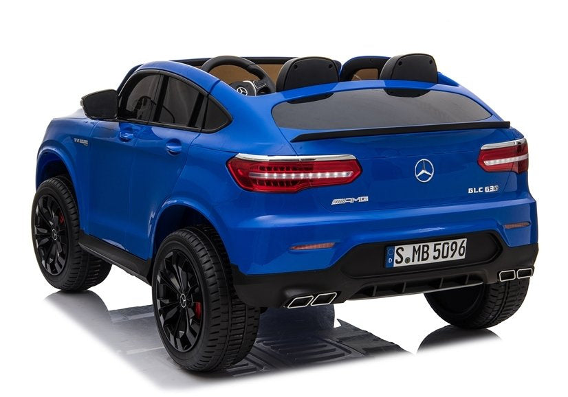 Elektrinis vaikiškas automobilis Mercedes GLC 63S QLS MP4 mėlynas dažytas