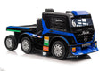 Akumuliatorinis automobilis Mercedes XMX622B su priekaba (tamsiai mėlynas / navy blue, LCD ekranas)
