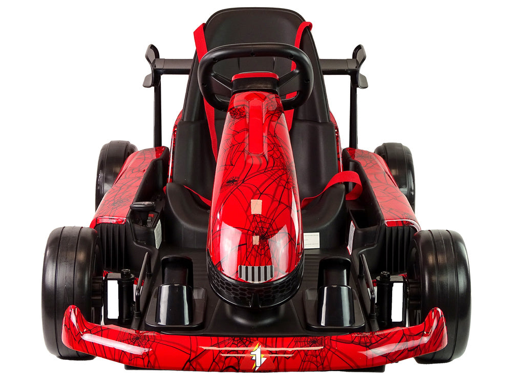 XMX619 raudonas elektrinis go-kartas su baterija „Spider“