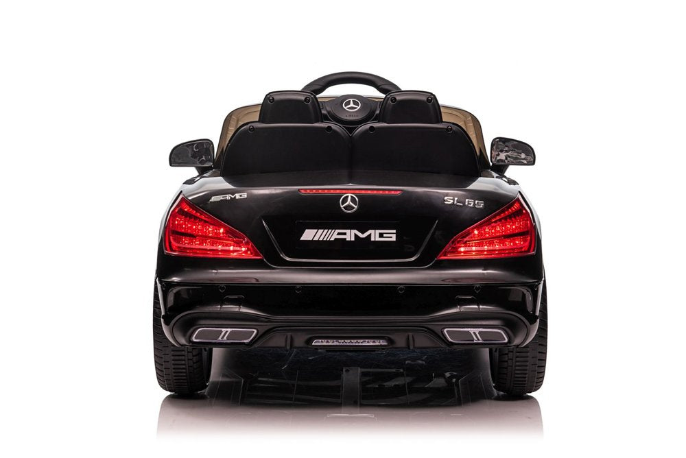 Elektrinis vaikiškas automobilis Mercedes SL65 S juodas dažytas LCD