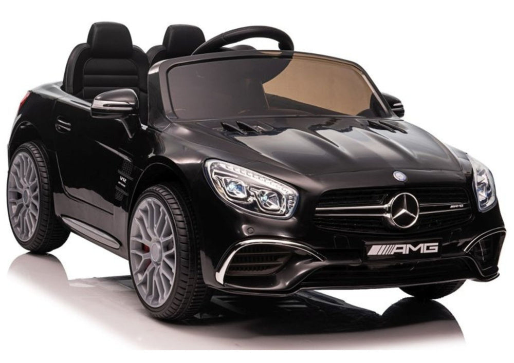 Elektrinis vaikiškas automobilis Mercedes SL65 S juodas dažytas LCD