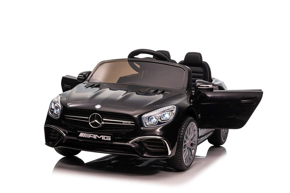 Elektrinis vaikiškas automobilis Mercedes SL65 S juodas dažytas LCD