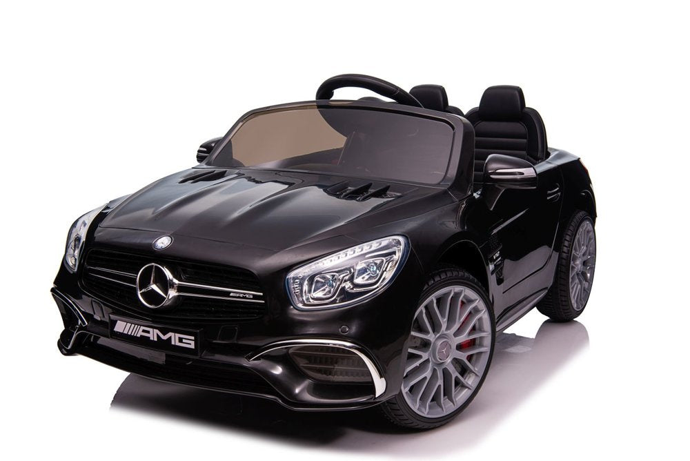 Elektrinis vaikiškas automobilis Mercedes SL65 S juodas dažytas LCD