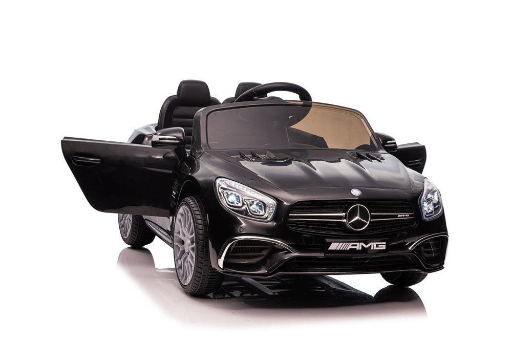 Elektrinis vaikiškas automobilis Mercedes SL65 S juodas dažytas LCD