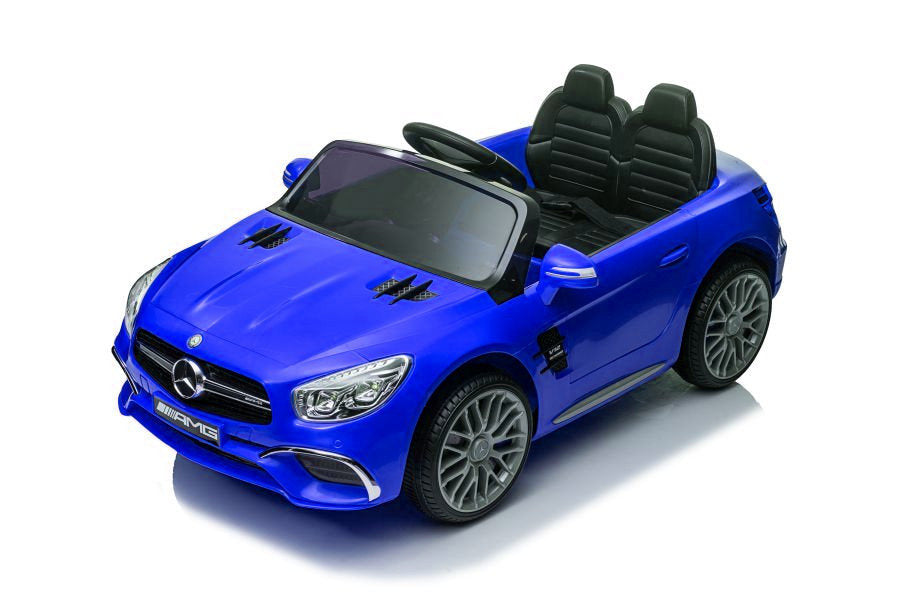 Elektrinis vaikiškas automobilis Mercedes SL65 S mėlynas lakuotas LCD