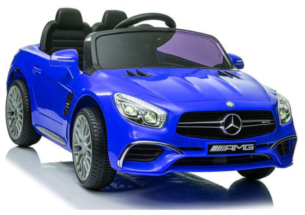 Elektrinis vaikiškas automobilis Mercedes SL65 S mėlynas lakuotas LCD