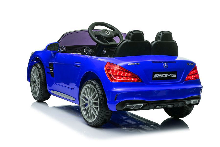 Elektrinis vaikiškas automobilis Mercedes SL65 S mėlynas lakuotas LCD