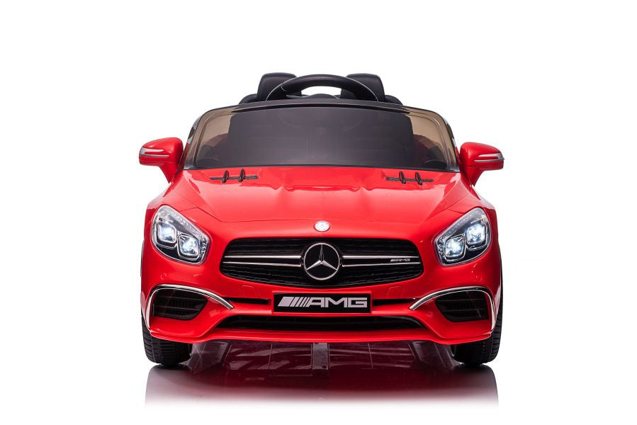 Elektrinis vaikiškas automobilis Mercedes SL65 S raudonas lakuotas LCD
