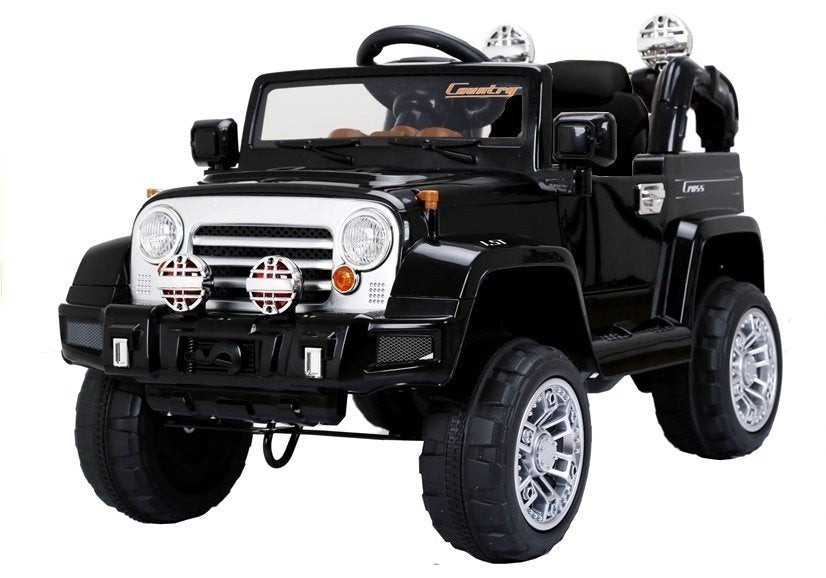 Elektrinis važiuojamas „Jeep JJ245“, juodas