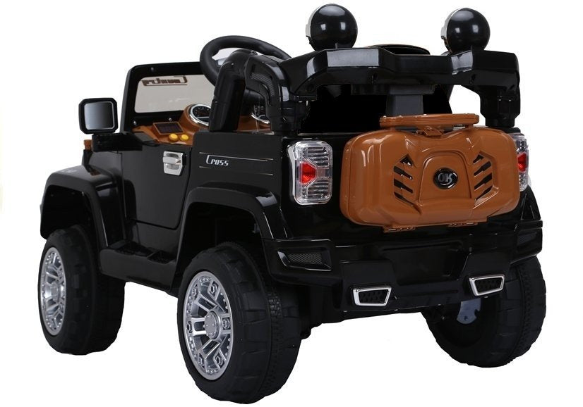 Elektrinis važiuojamas „Jeep JJ245“, juodas