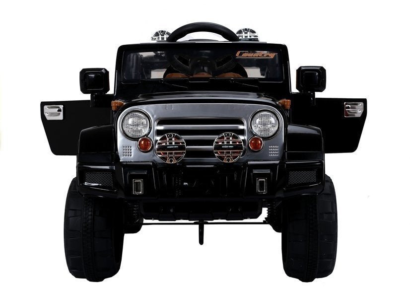 Elektrinis važiuojamas „Jeep JJ245“, juodas