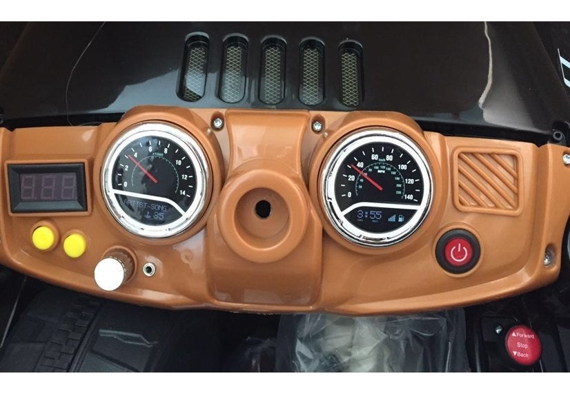 Elektrinis važiuojamas „Jeep JJ245“, juodas