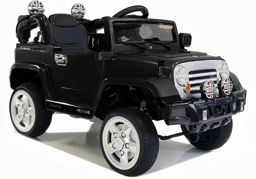 Elektrinis važiuojamas „Jeep JJ245“, juodas