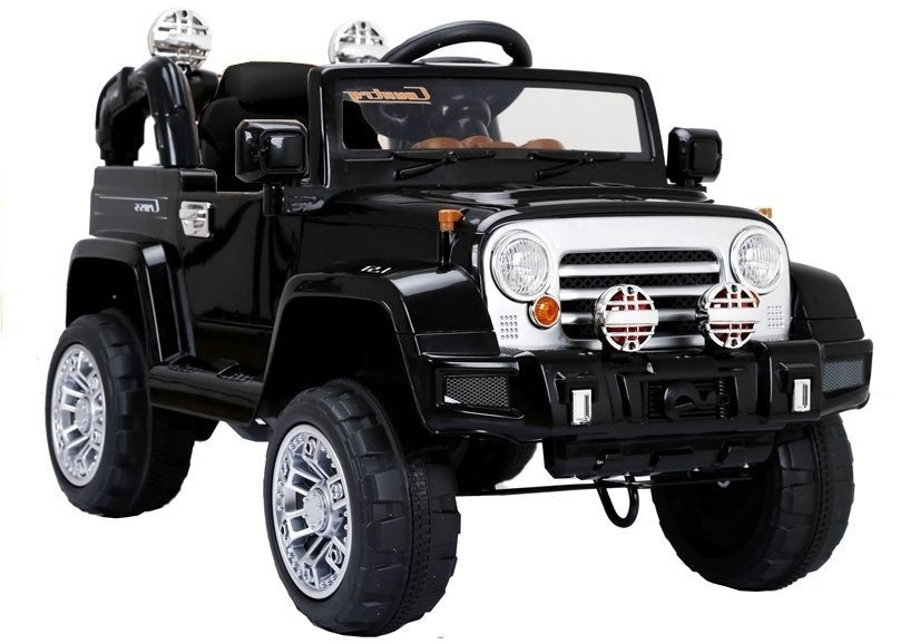 Elektrinis važiuojamas „Jeep JJ245“, juodas