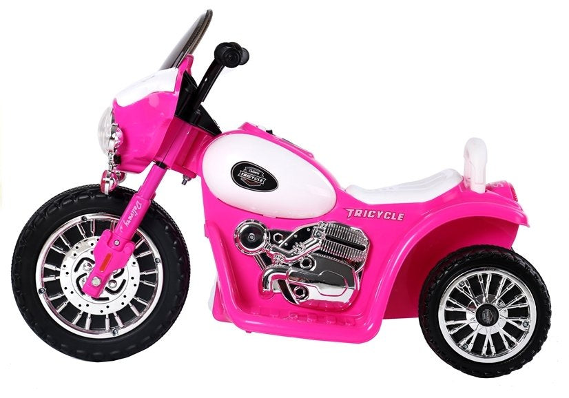 Rožinis elektrinis vaikiškas motociklas JT568
