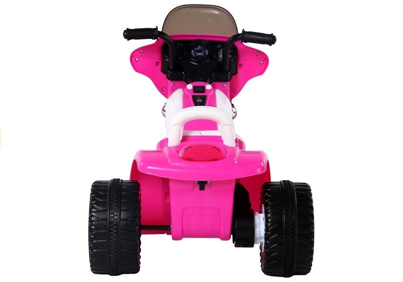Rožinis elektrinis vaikiškas motociklas JT568