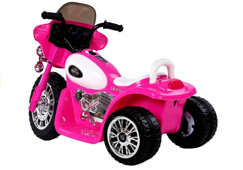 Rožinis elektrinis vaikiškas motociklas JT568