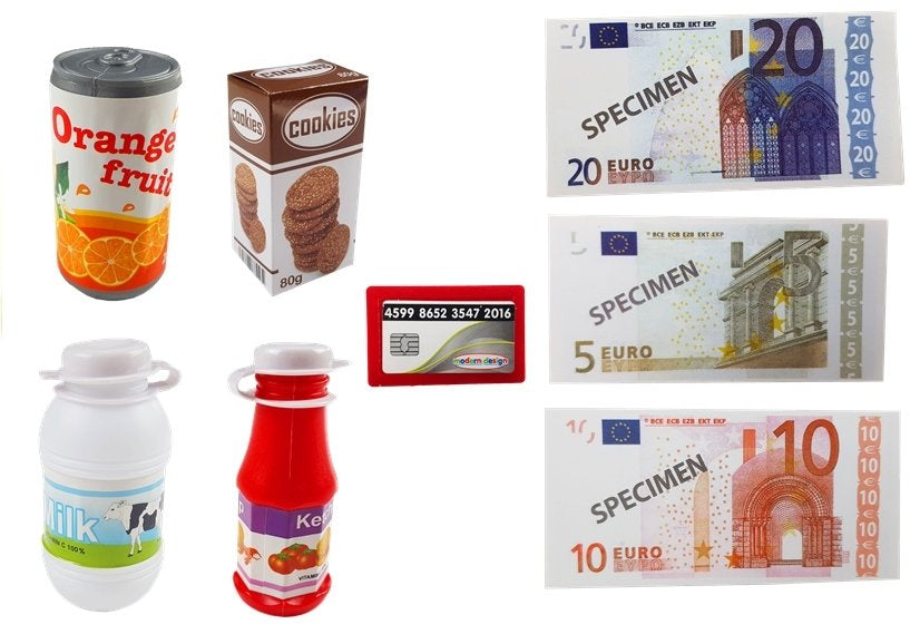 Kasos aparatas su jutikliniu ekranu ir priedais