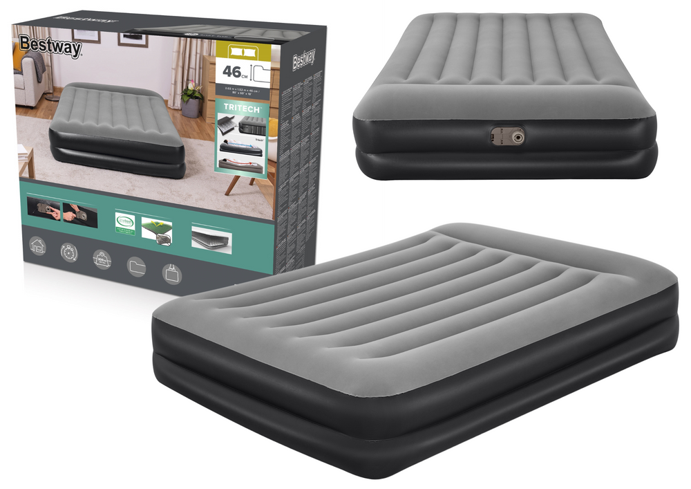 „Bestway“ pripučiamas čiužinys 203 x 152 x 46 cm 67403