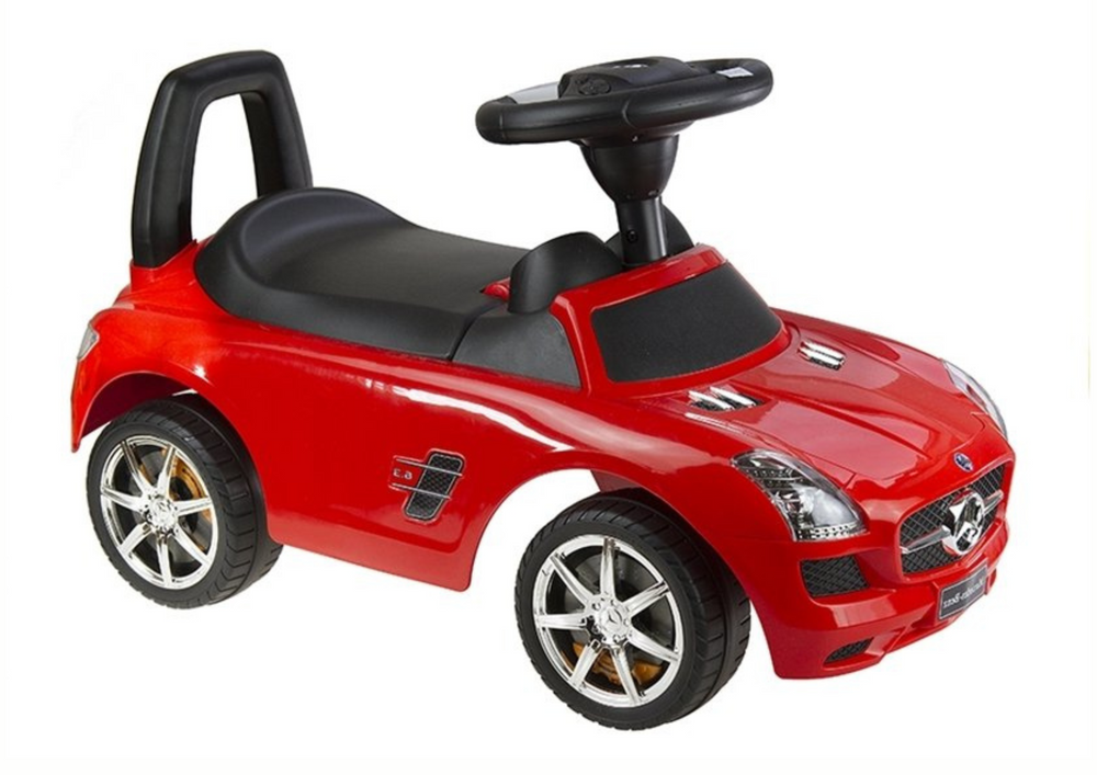 Mercedes-Benz raudonas vaikiškas stumdukas