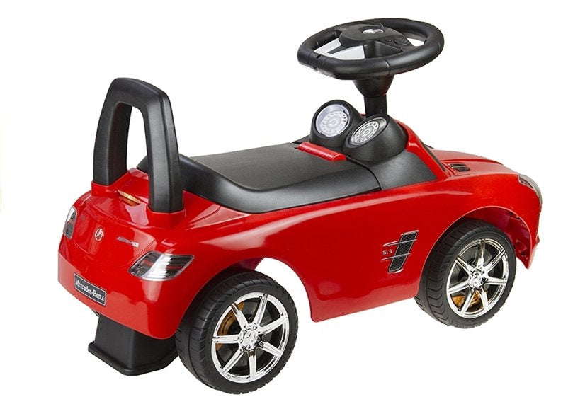 Mercedes-Benz raudonas vaikiškas stumdukas