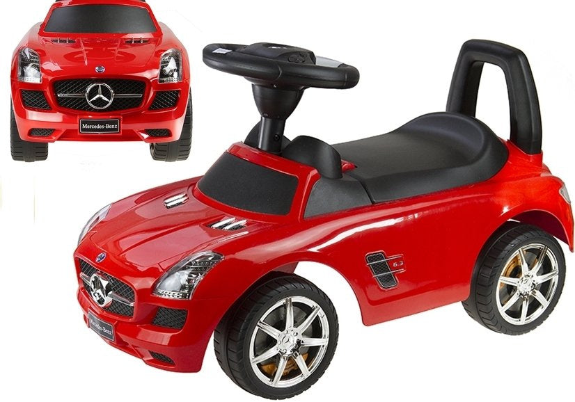 Mercedes-Benz raudonas vaikiškas stumdukas