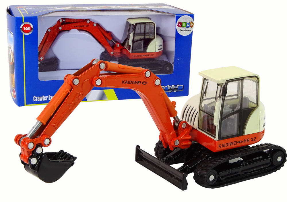 Metalinis ekskavatorius su didele ranka 1:50, liejimo modelis