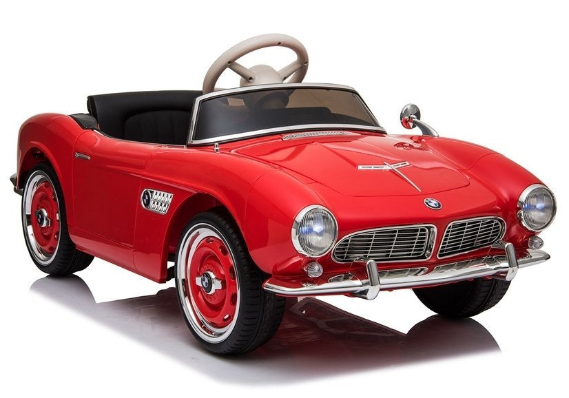 Elektrinis važiuojamas automobilis „BMW Retro“, raudonas