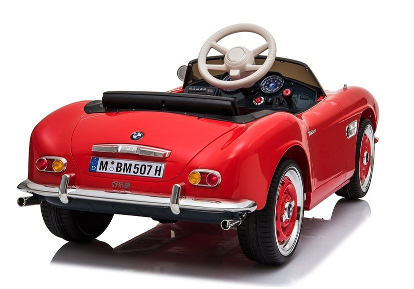 Elektrinis važiuojamas automobilis „BMW Retro“, raudonas