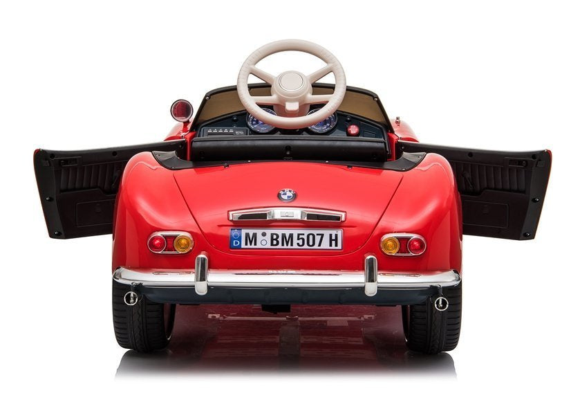Elektrinis važiuojamas automobilis „BMW Retro“, raudonas