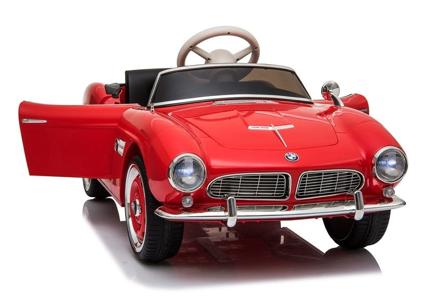 Elektrinis važiuojamas automobilis „BMW Retro“, raudonas